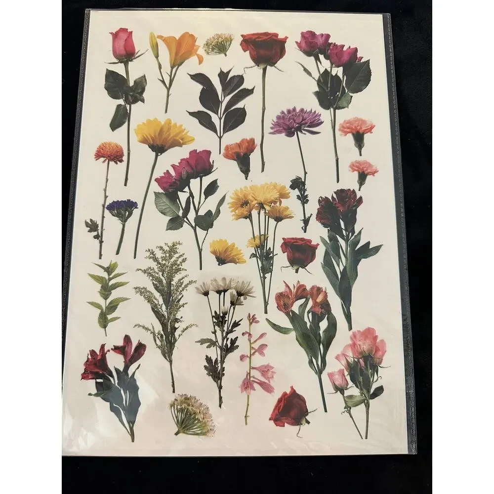 New Sealed Dress My Craft Transfer Me Fresh Flowers Floral Dip In Water Transfer